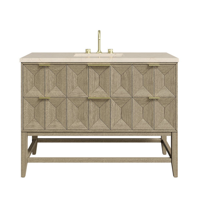 Emmeline 48'' W Single Vanity, Ethereal Noctis, 8" Widespread