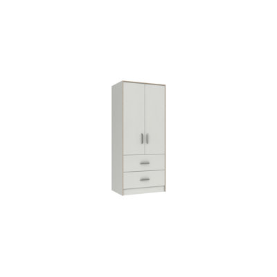 Zakariyah 2 Door Manufactured Wood Wardrobe