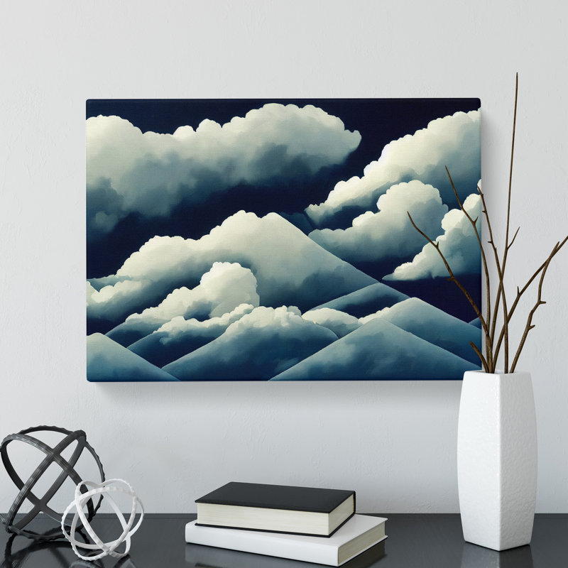 Sacred Clouds - Wrapped Canvas Graphic Art, 35cm H x 50cm W x 3cm D