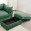 Chenille en velours, enroulé, en forme de croissant, tiroir de rangement, rangement caché, matériau résistant à l'usure et à la peau, confortable et lisse