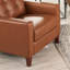 Fauteuil en cuir Aiden