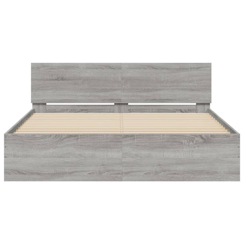Nobue Bed, Grey Sonoma, King ( 150 x 200 cm)