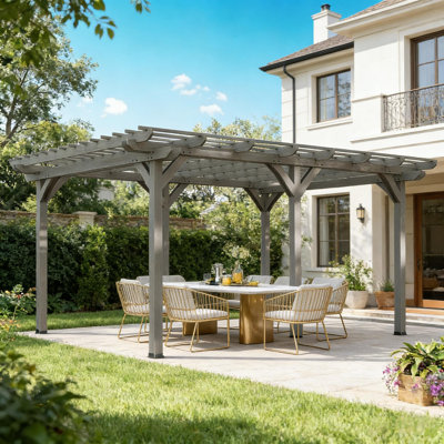 Stable Wooden Pergola,Grape Vine Gazebo,Outdoor Pergola