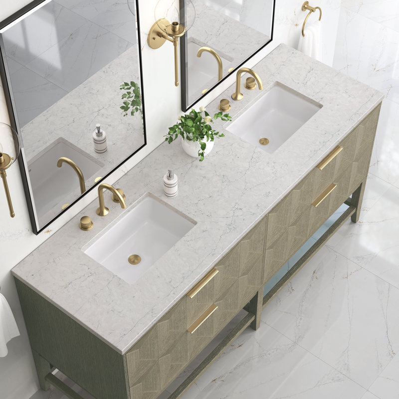 Emmeline 72'' W Double Vanity, Eternal Jasmine Pearl