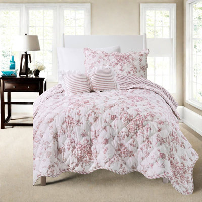 Ensemble de literie réversible, courtepointe florale en polyester TG pour maison moderne