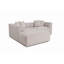 Élégant canapé d'angle, couleur écru, 90,6 po x 27,2 po x 70,9 po | Structure: hêtre, sapin et panneau de particules | Tissu à texture douce, pieds en plastique | Coussin confortable en mousse 30 po | Parfait pour le salon et les espaces familiaux-1972142389-1972142391