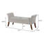 Banc de rangement rembourré en velours Jedu-1741315610