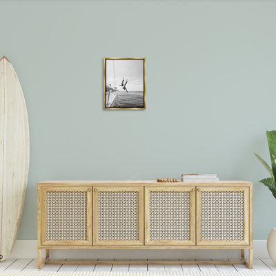 «People Diving From Boat Floater Frame» par Sissi et Seb sur toile