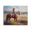 «Cowgirl in Western Scene» par Ramona Murdock, reproduction d'art sur toile tendue-97262343