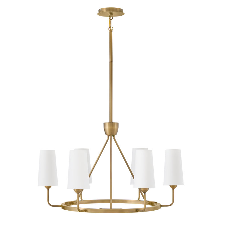 Ardea 6-Light Chandelier, Laiton héritage