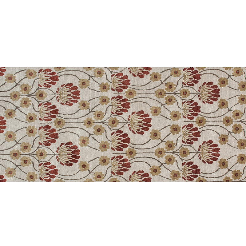 Floral Area Rug, Runner 2'6" x 8'