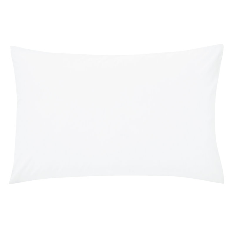 Plain Dyed Envelope Housewife Pillowcase, White