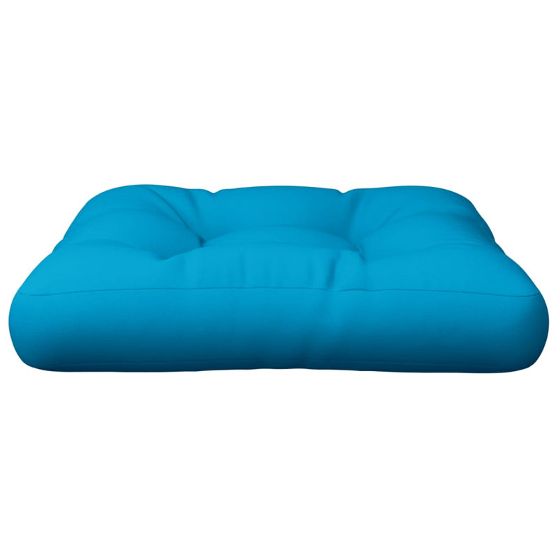 vidaXL Pallet Cushion Cream 100% polyester 23.6 in x 23.6 in, Cream, 23.6" H x 23.6" W x 4.7" D