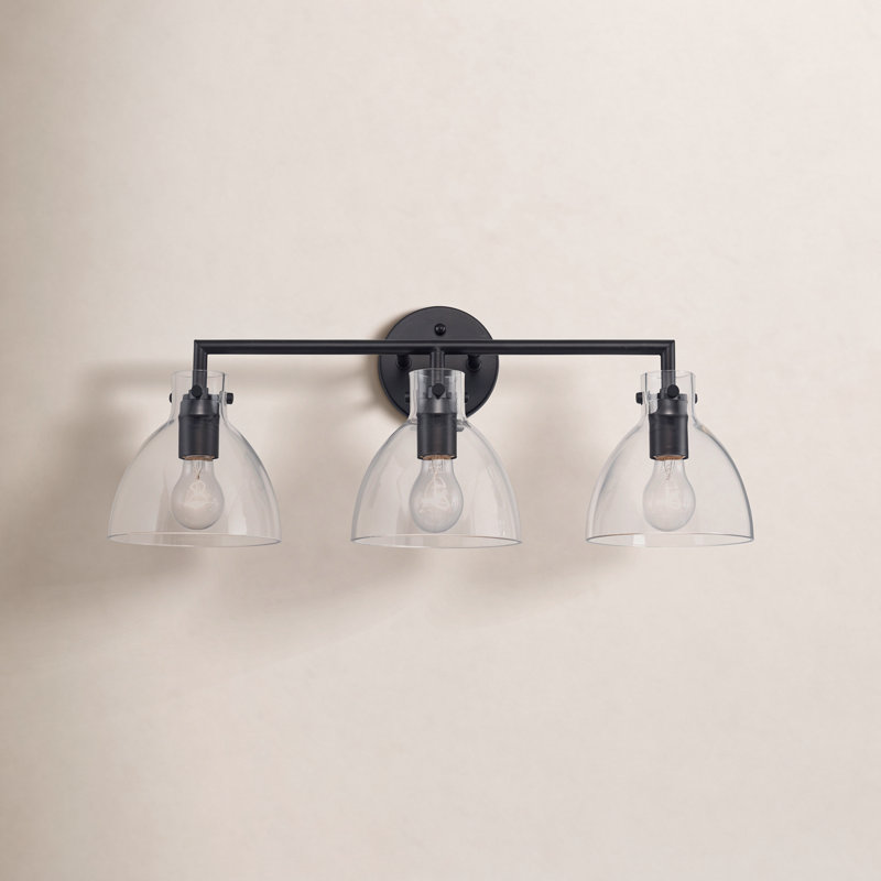 Martins 3 Light Dimmable Vanity Light, Black