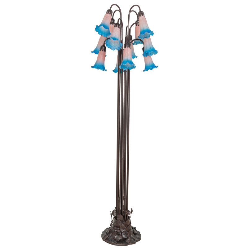 Bueche Tree Floor Lamp, Pink/Blue