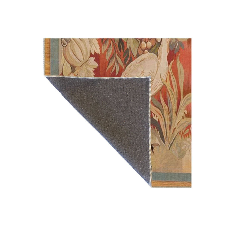 Tapis tissé à motif animal lavable à la machine, Sous-tapis carré 3 pi 3 po inclus