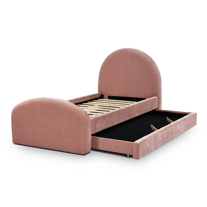 Lit gigogne simple Chiril, Rose