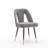 Modern Contemporary Velvet Upholstered Dining Chair with Nailheads and Gold Tipped Metal Legs, Set of 2, Perfect for Elegant Dining Rooms and Comfortable Seating-1821631051