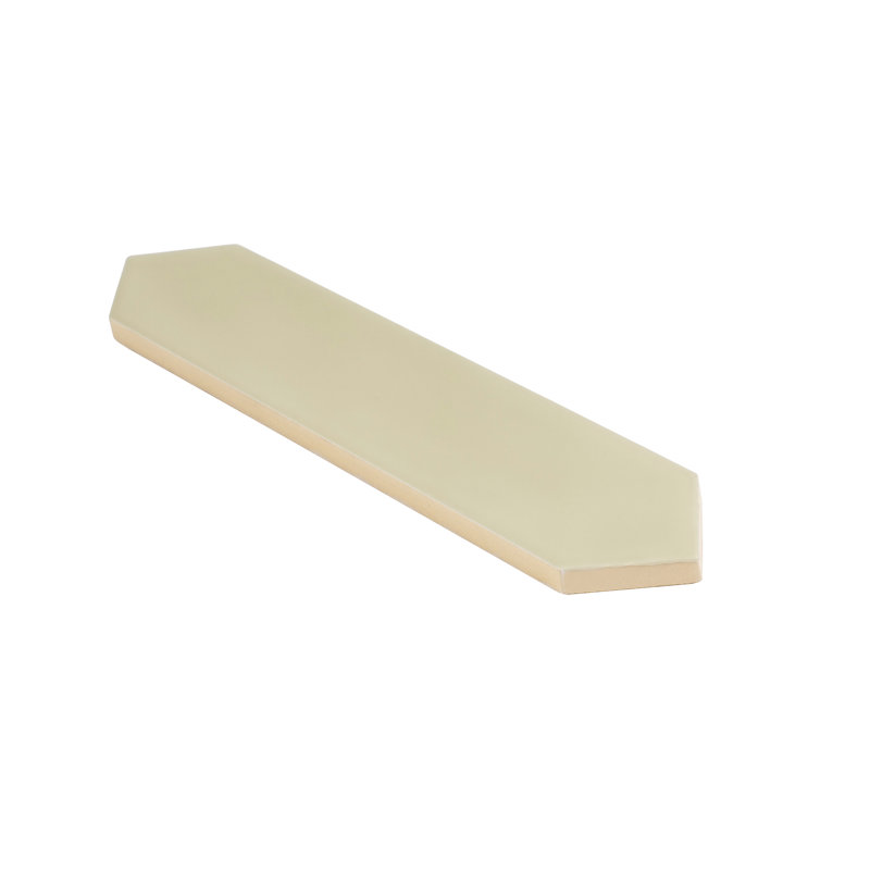 Piquet 2'' W x 10'' L Ceramic Singular Tile, Moss Green