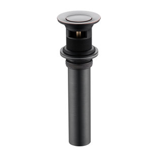 Pop-Up Bathroom Sink Drain Stopper with Overflow