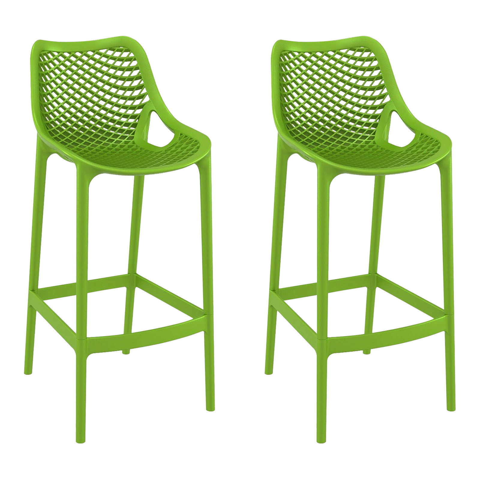 Farrah Patio Bar Stool, Tropical Green, 25.6"