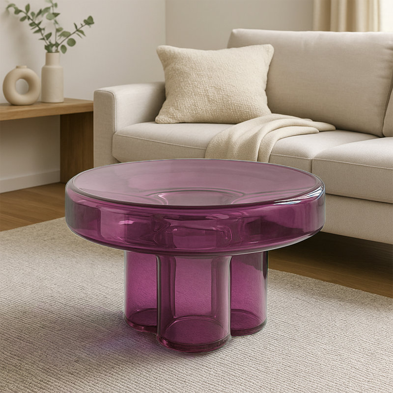 Table basse Elegant, Mauve clair