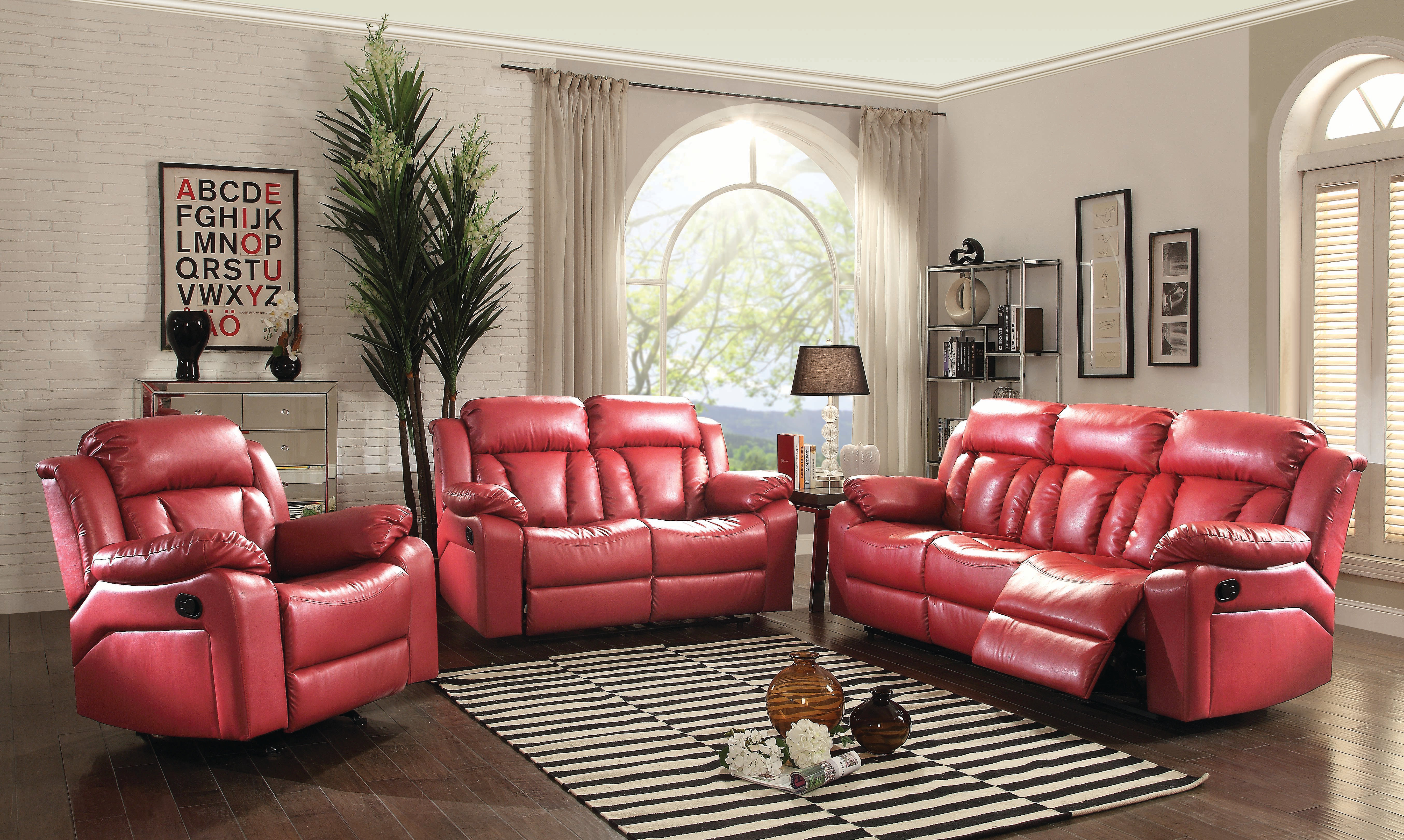 Springfield Faux Leather Living Room Set