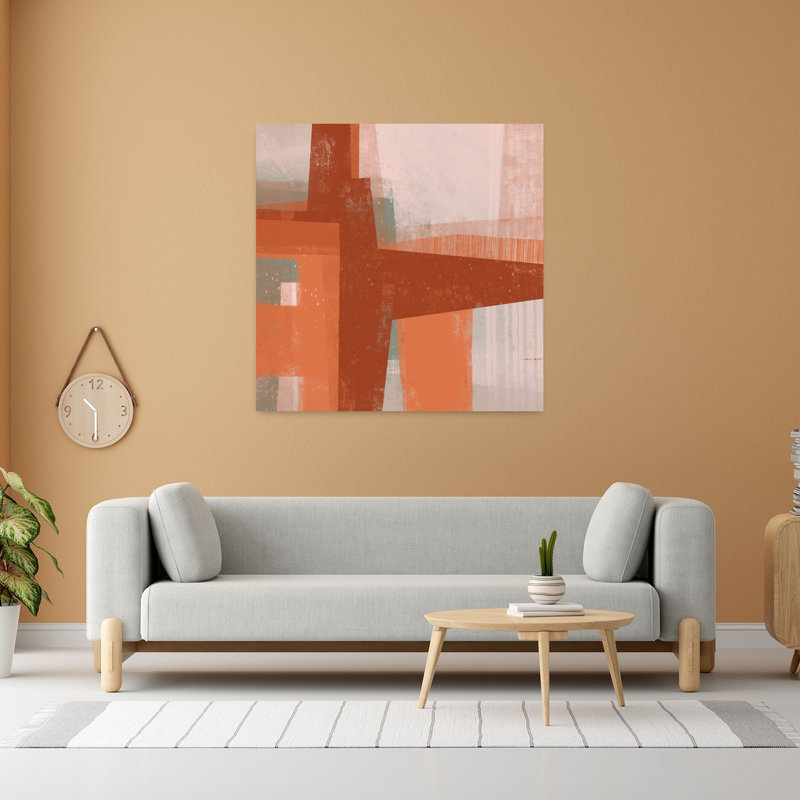 Art contemporain, art contemporain abstrait, H 48 po x l 48 po