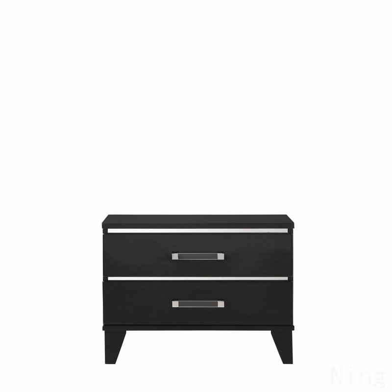 Table de chevet noire