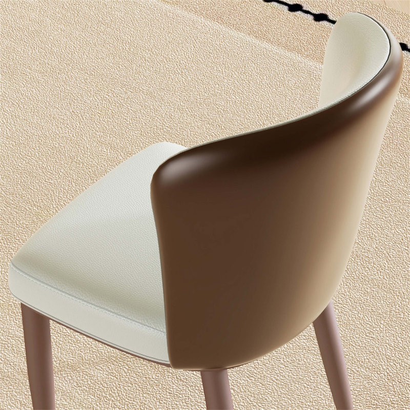 Chaises de salle à manger ergonomiques et modernes avec pieds robustes pour des sièges confortables dans la maison et le bureau (ensemble de 2)