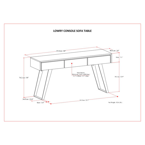 Dimensions du produit