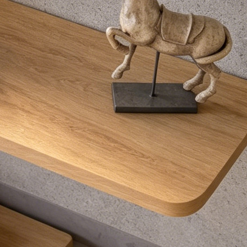 Console moderne de style nordique, H 31,5 po x l 55,1 po x P 15 po, Bois naturel