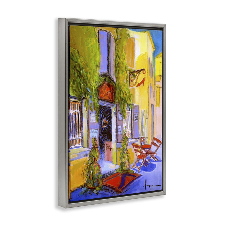 Toile flottante encadrée par David Drost, Cadre flottant gris lustré, H 25 po x l 17 po