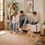 Banc de rangement moderne avec base en bois massif, banc d'entrée élégant pour le rangement de chaussures, les sièges de chambre à coucher et l'organisation à la maison-129879293