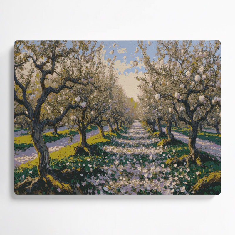 «Thanksgiving Apple verchard», art mural en métal brun, H 11 po x l 14 po