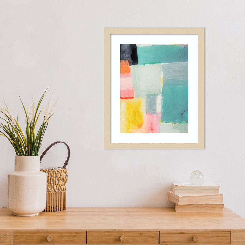 «United Colors I» par Amy Lighthall, impression sur bois encadrée, H 17 po x l 14 po, Brun