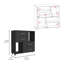 Commode, deux tablettes ouvertes, quatre tiroirs-2071771873