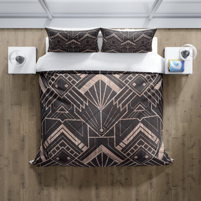 Polyester Geometric Shapes Duvet Cover