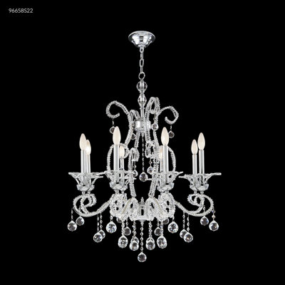 Lustre 8 lumières perle de cristal perle