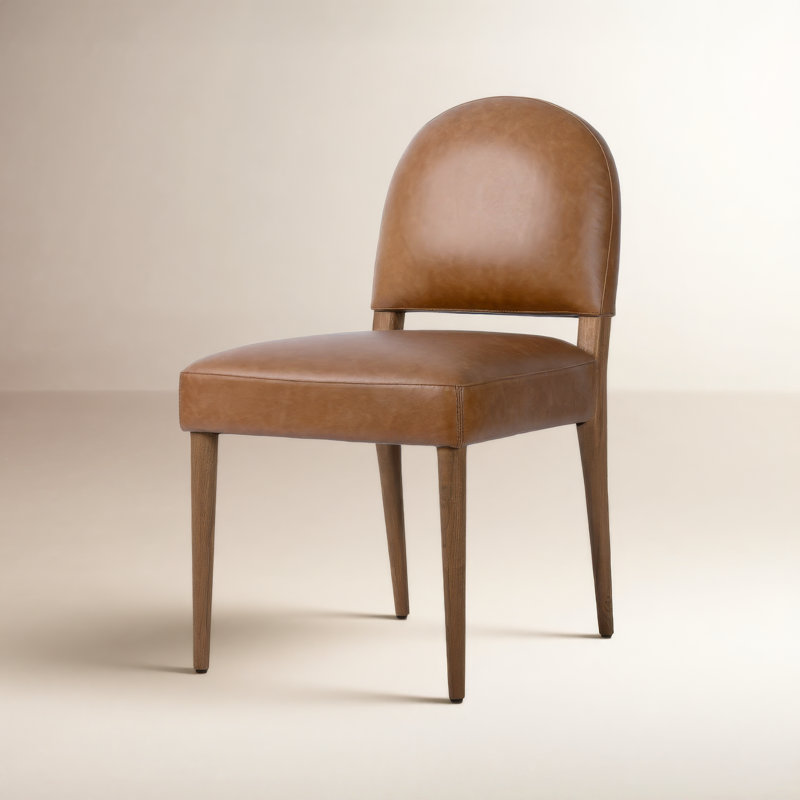 Chaise d'appoint rembourrée Berkely, Aged Oak, Selle Chaps