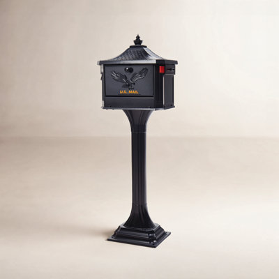 Pedestal Locking Mailbox and Post Kit