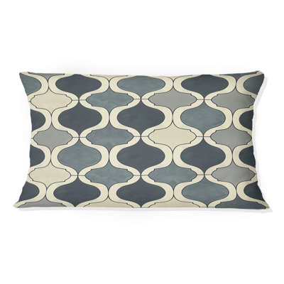 Coussin lombaire beige Mid-Century Elegance I - Mid-Century Beige