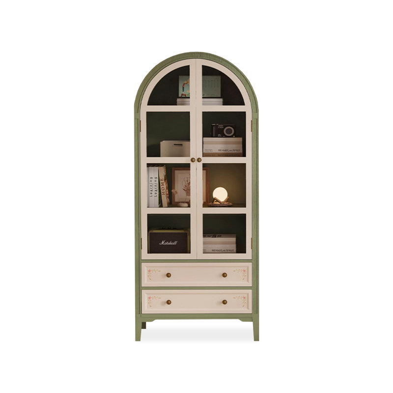 Vaisselier moderne en bois massif blanc