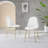 Morral Luxury Diamond Quilt Stitched Faux Leather Upholstered Tapered Metal Leg Dining Chairs-963833043-963833134