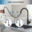 Robinet de cuisine rétractable à poignée simple avec accessoires-89814000