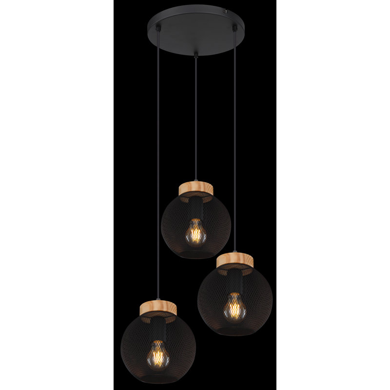 3 - Light Matte Black Pendant