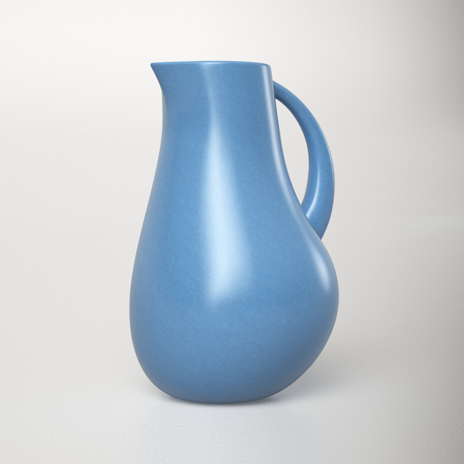 Borgen 72oz. Stoneware Pitcher, Azure
