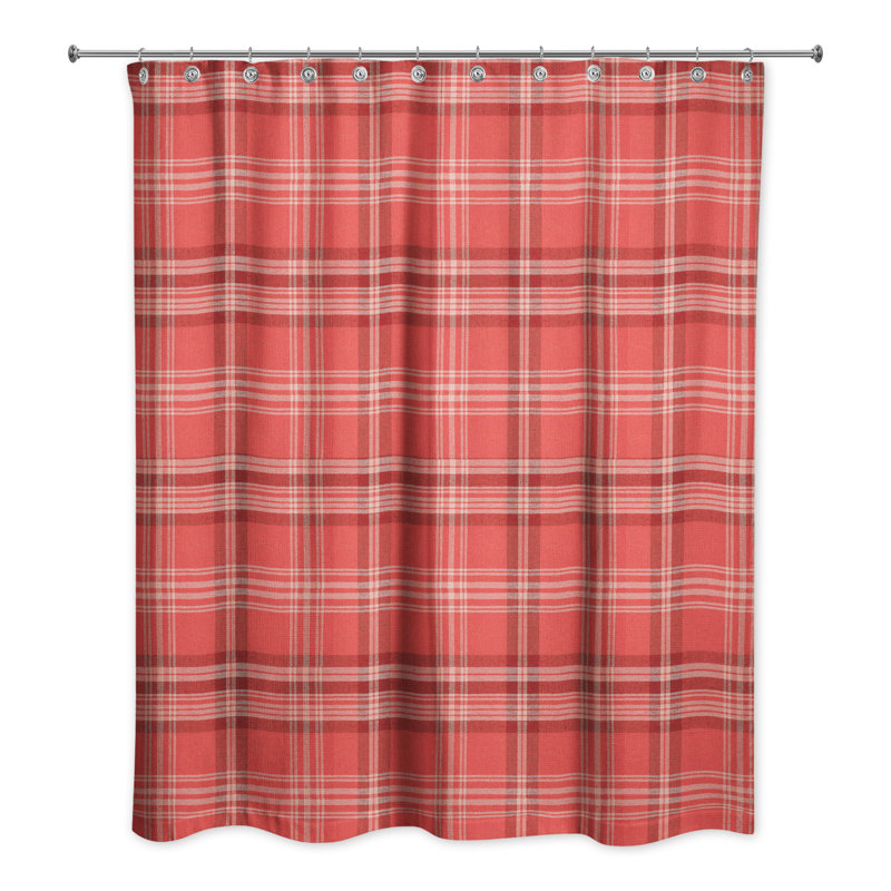 Patridge Plaid Shower Curtain