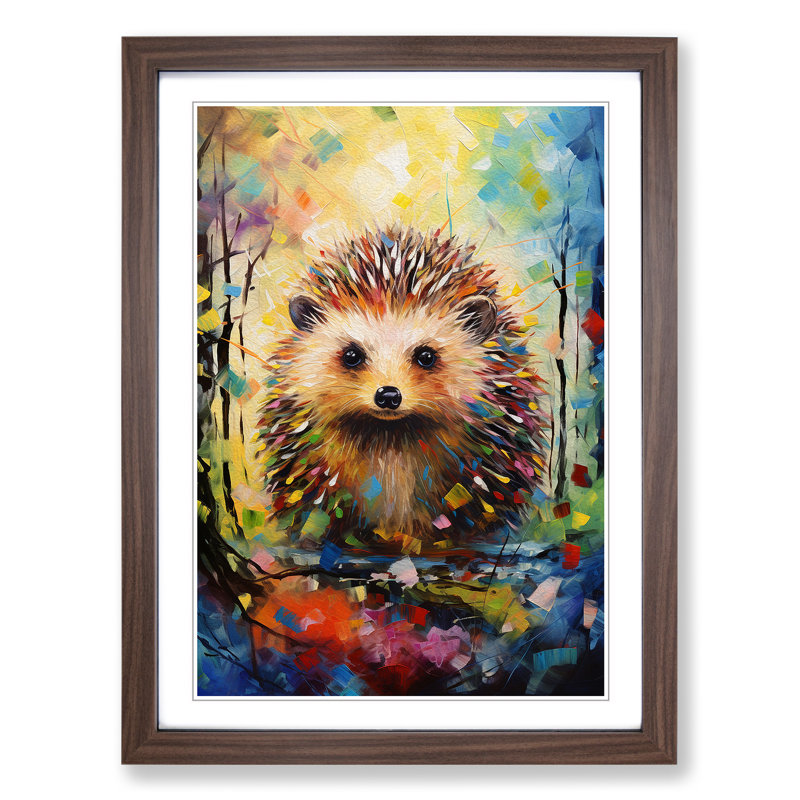 Hedgehog Expressionism No.2 - Framed Print