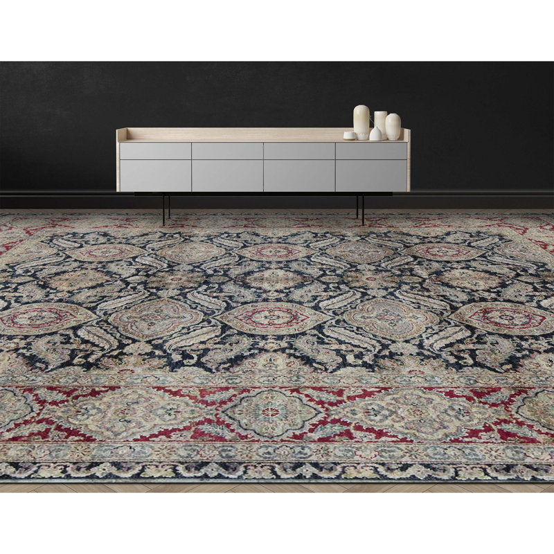 Wool Oriental Area Rug, Rectangle 8'9" x 11'11"